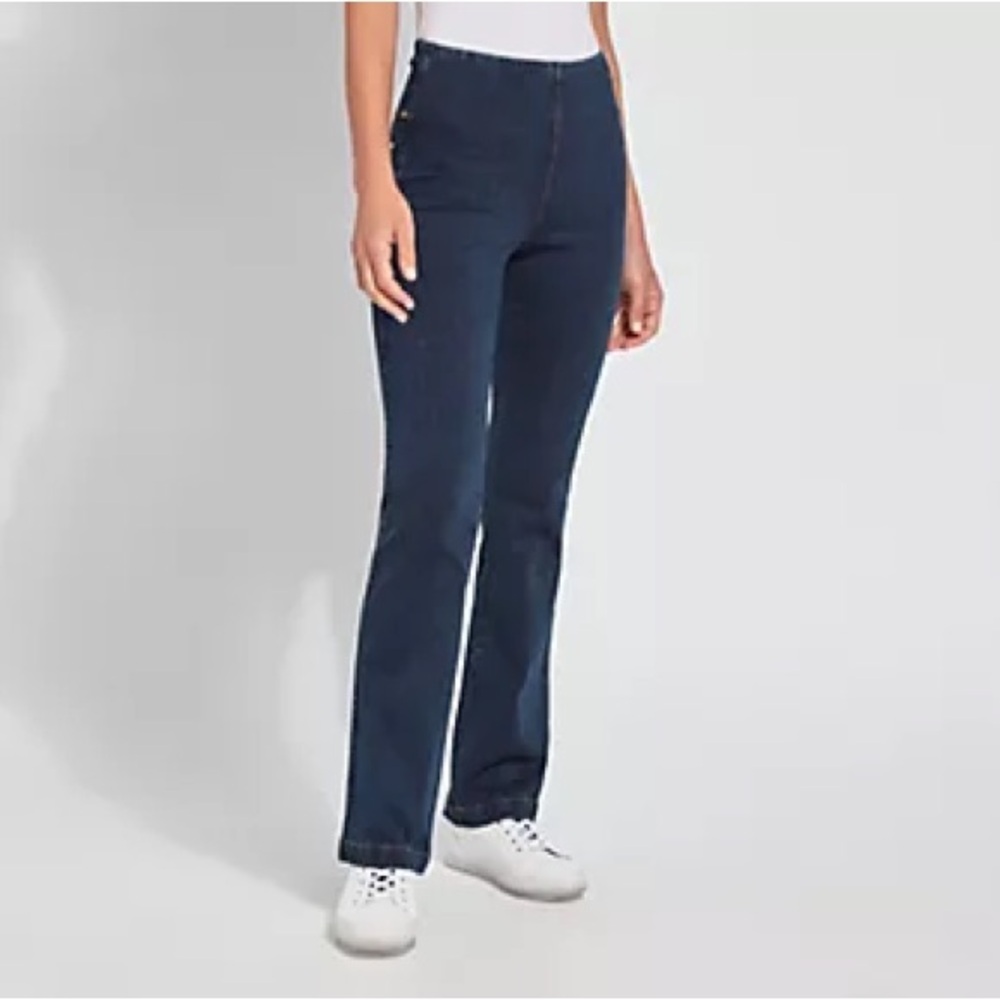 NWT Lysse Plus Pull-On Dark Blue Jeans - size 1X